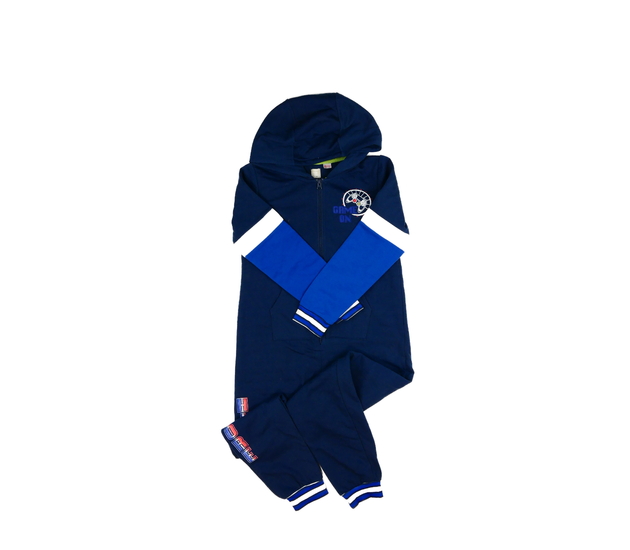 Modrý teplákový overal John Lewis