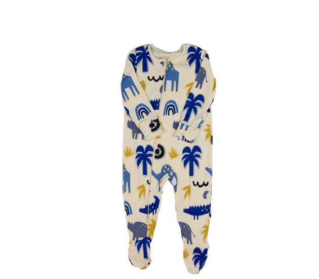 Krémový overal se zvířátky George