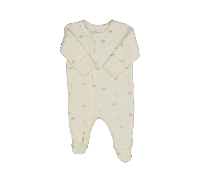 Krémový prošívaný overal George