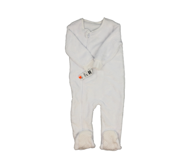 Nový bílý teplý overal s hvězdami 