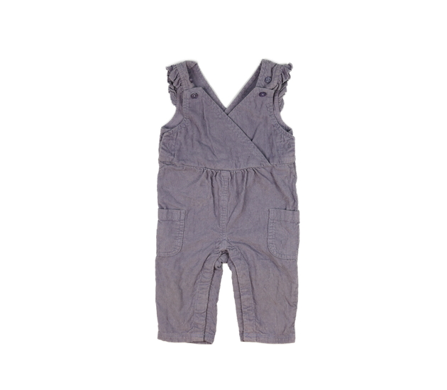 Fialový manšestrový overal 