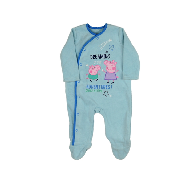 Modrý teplejší overal Prasátko Pepa 