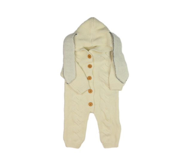 Krémový overal s oušky