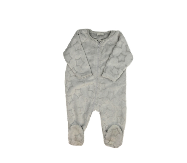 Šedý chlupatý overal s hvězdami Next