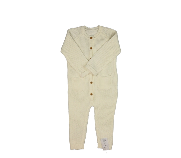 Nový krémový pletený overal George