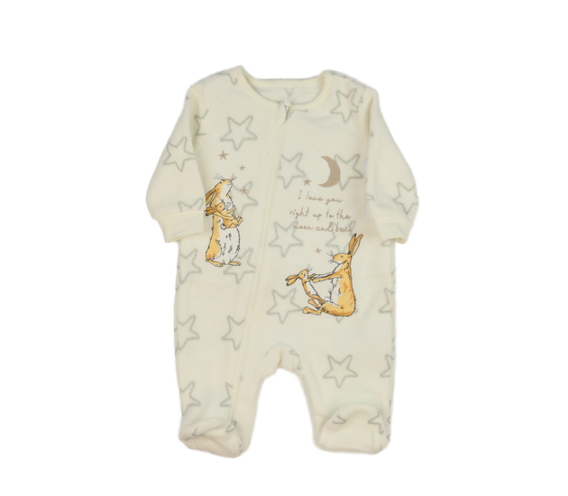 Bílý teplý overal se zajíčky George