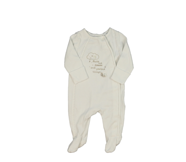 Bílý overal s mráčkem 