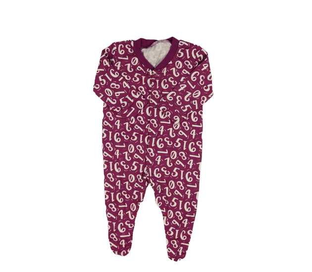 Fialový overal s číslicemi 