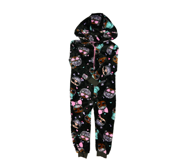 Černý chlupatý overal LOL 