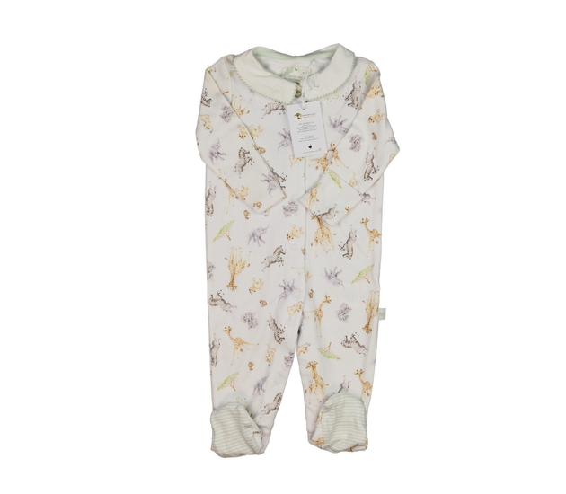 Nový bílý overal se zvířátky 