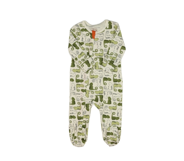 Bílý overal s chameleony 