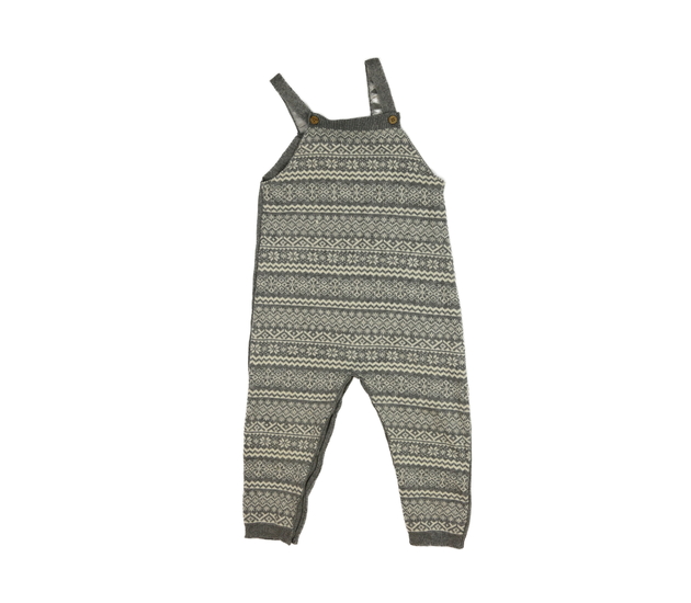 Šedý vzorovaný pletený overal George