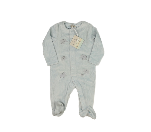 Nový modrý teplejší overal se slony John Lewis 