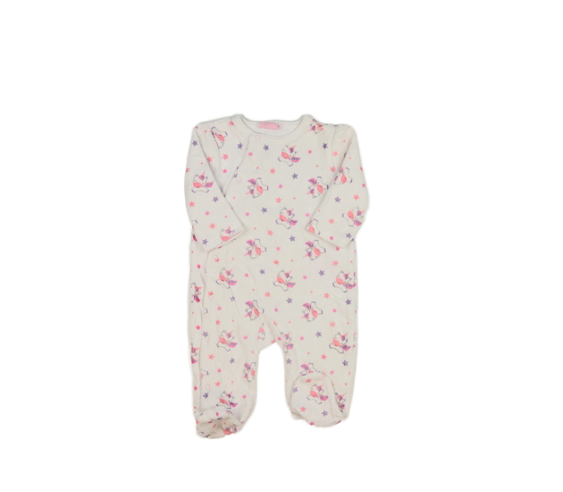 Bílý teplejší overal s jednorožcem 