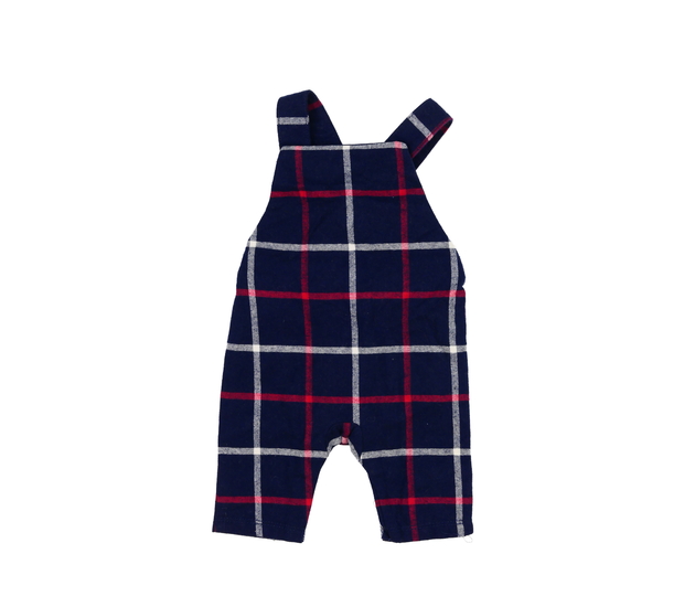 Modrý kostkovaný overal s podšívkou Mothercare