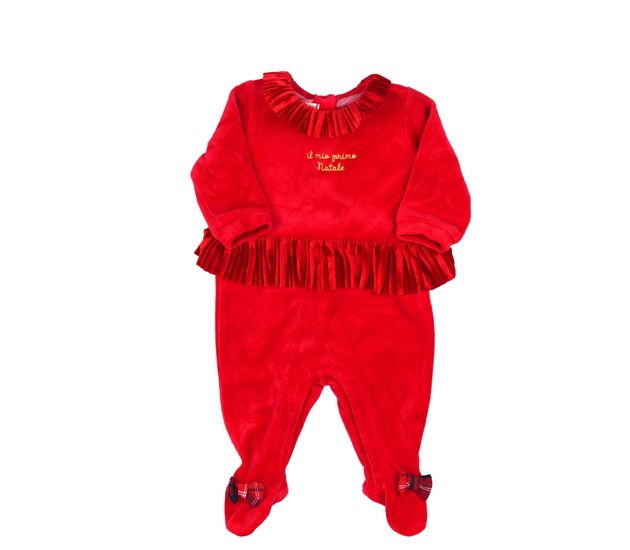 Červený zdobný overal 