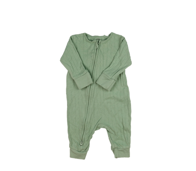 Zelený žebrovaný overal Next