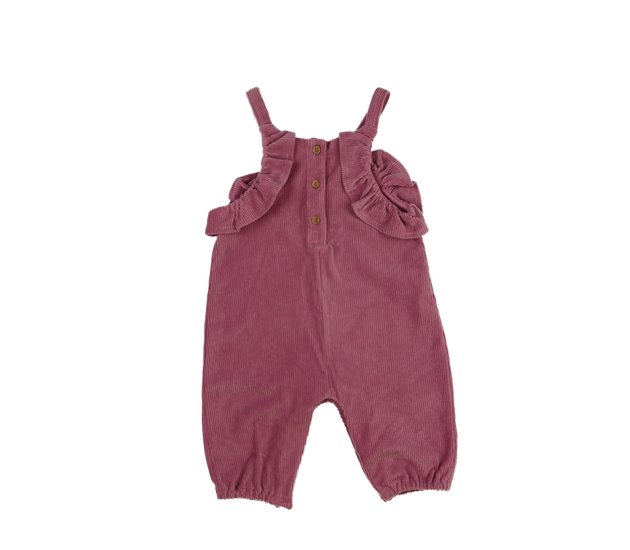 Růžový overal s volánky Tu