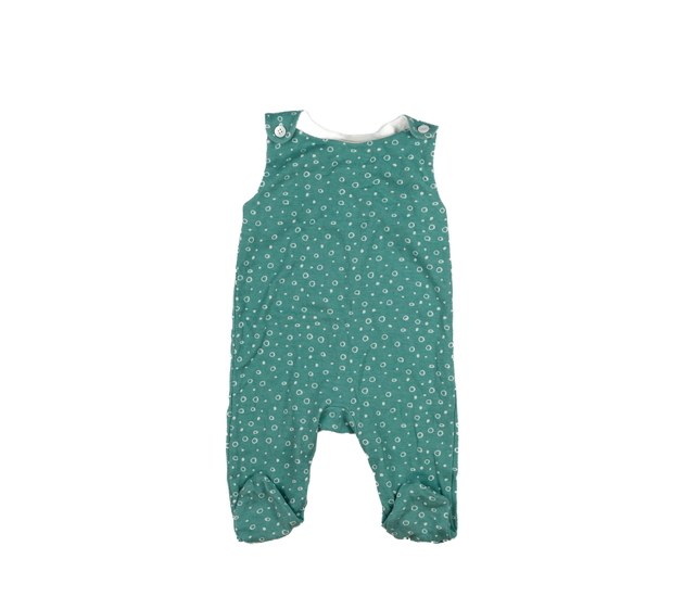 Modrý vzorovaný overal 