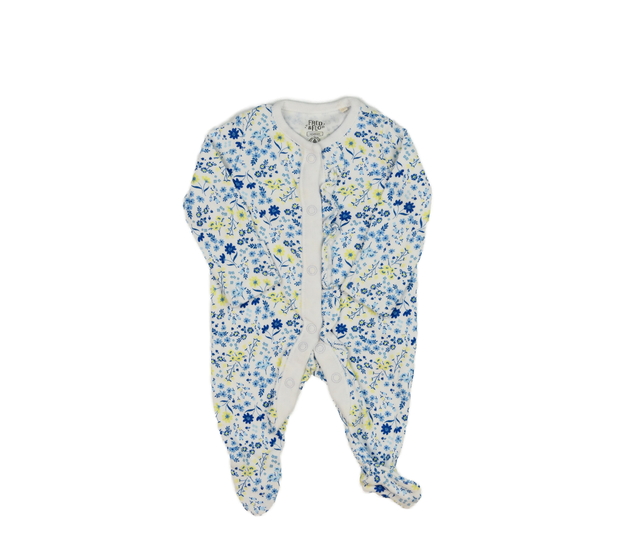 Bílý květinový overal s volánky F&F