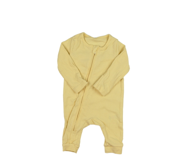Žlutý žebrovaný overal F&F
