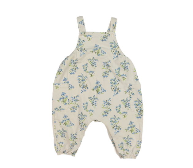 Bílý overal s modrými květinami Next