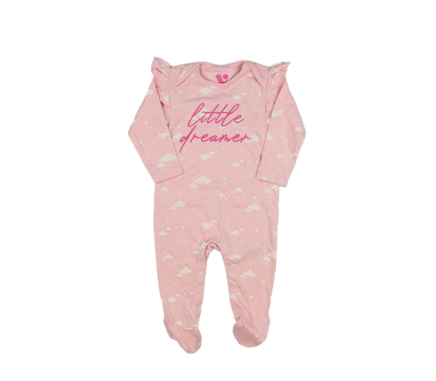 Růžový overal s volánky 