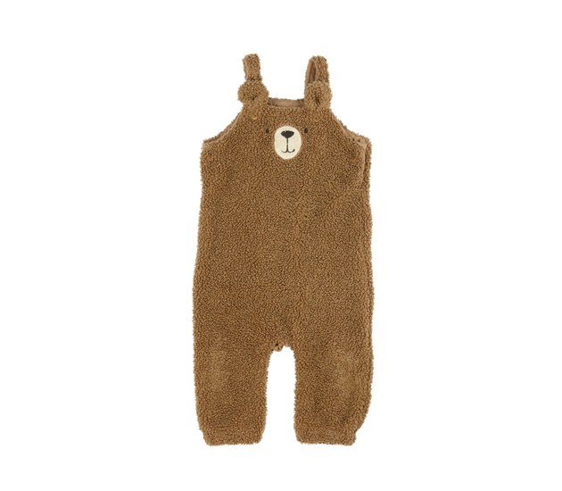 Hnědý beránkový overal s čumáčkem Tu 