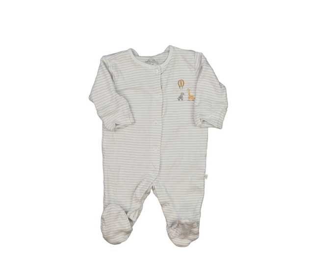 Světlý pruhovaný overal se zvířátky Next