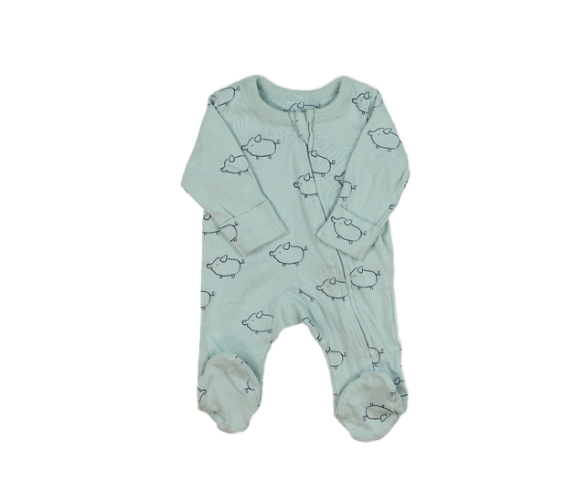 Modrý overal s prasátkem M&S