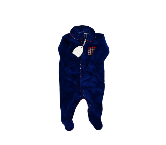 Nový modrý semišový overal Tu 