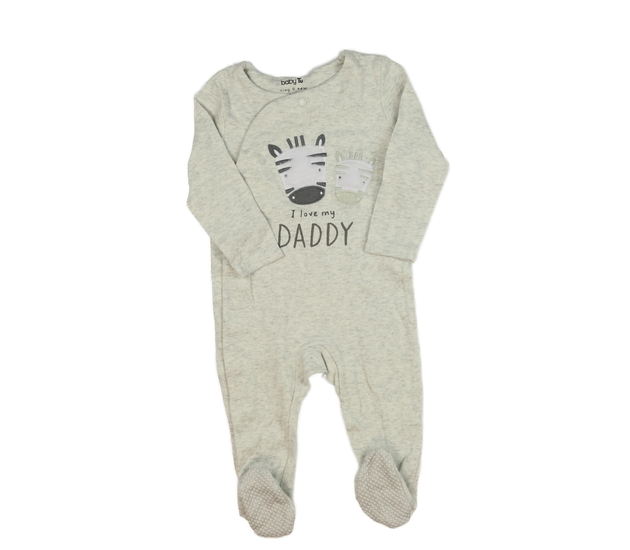 Šedý melírovaný overal se zvířátky Tu