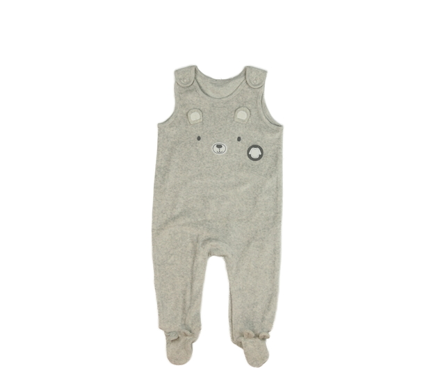 Šedý melírovaný teplejší overal s čumáčkem Nutmeg