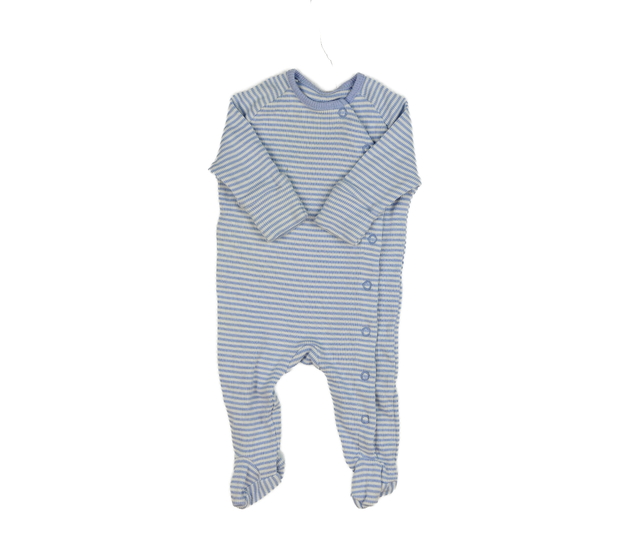 Modrý overal s bílými pruhy 