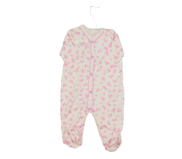 Bílý overal s růžovými obrázky George