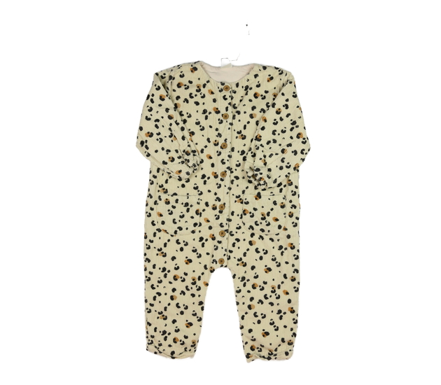 Hnědý vzorovaný manšestrový overal Next