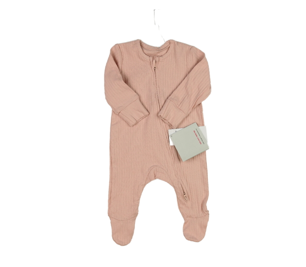 Nový světle růžový žebrovaný overal George