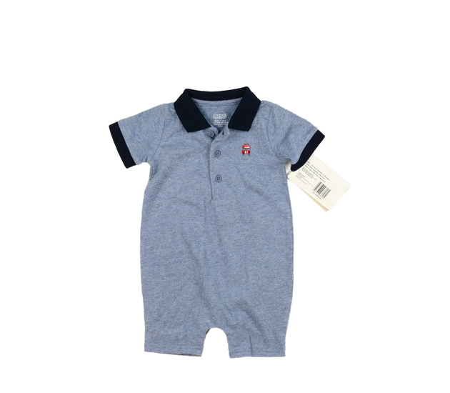 Nový modrý overal s límečkem 