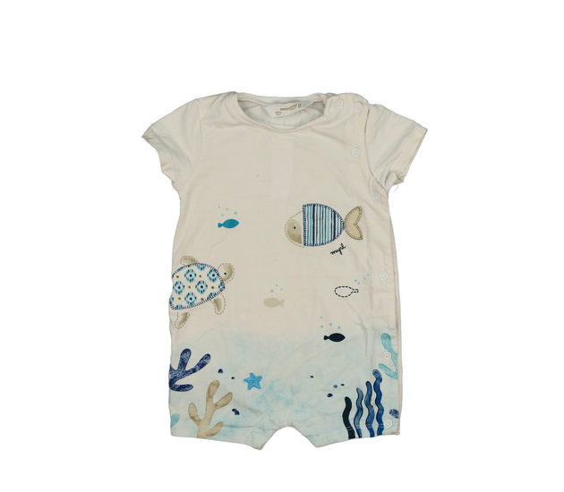 Světlý overal s modrými tvory Mayoral 