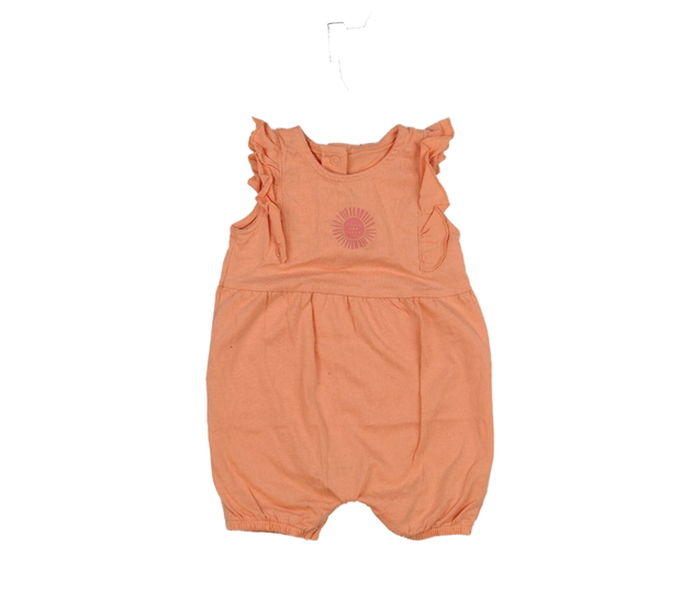 Oranžový letní overal s volánky George