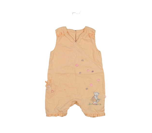 Oranžový overal s vyšitými obrázky Mothercare