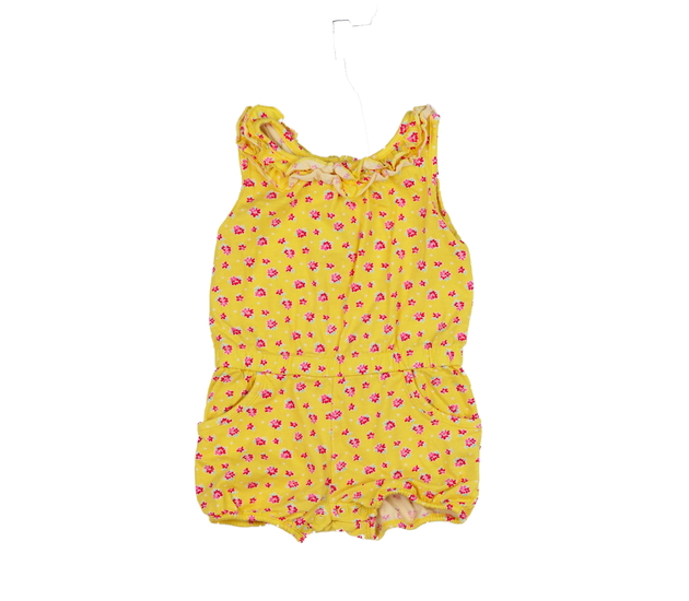 Žlutý květinový letní overal Mothercare