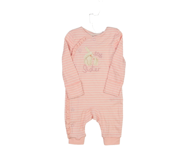 Růžový pruhovaný overal se zajíčky Tu 