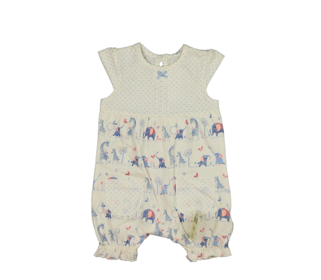 Nový krémový overal se zvířátky George