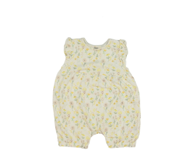 Krémový overal s květinami F&F