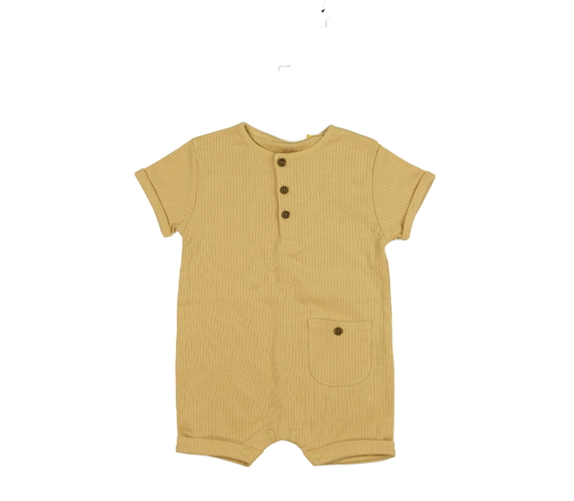 Žlutý žebrovaný overal Next