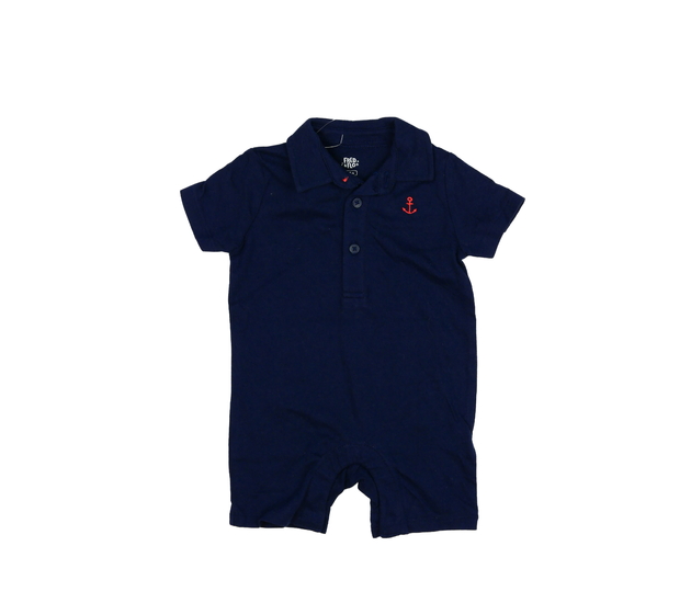 Tmavě modrý overal s kotvou a límečkem F&F