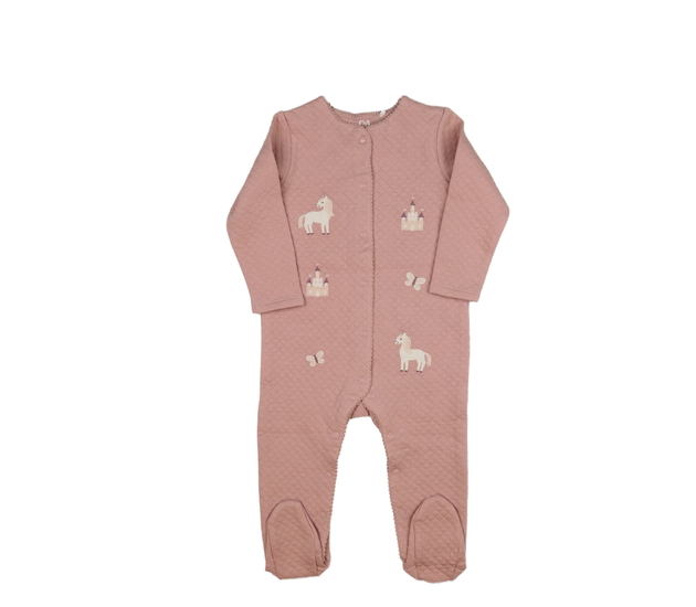 Růžový teplejší overal s obrázky C&A