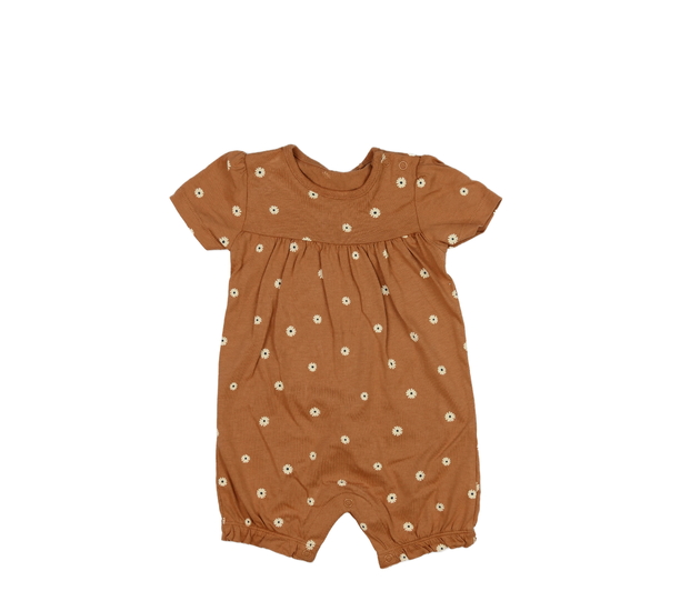 Hnědý květinový overal Tu 