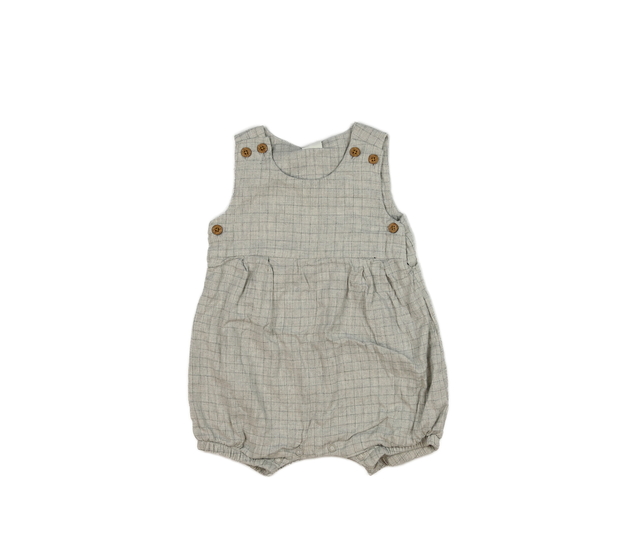 Šedý kostkovaný overal s podšívkou Next